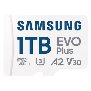 【Samsung 三星】EVO Plus microSDXC U3 A2 V30 1TB 記憶卡(MB-MC1T0SA/APC)