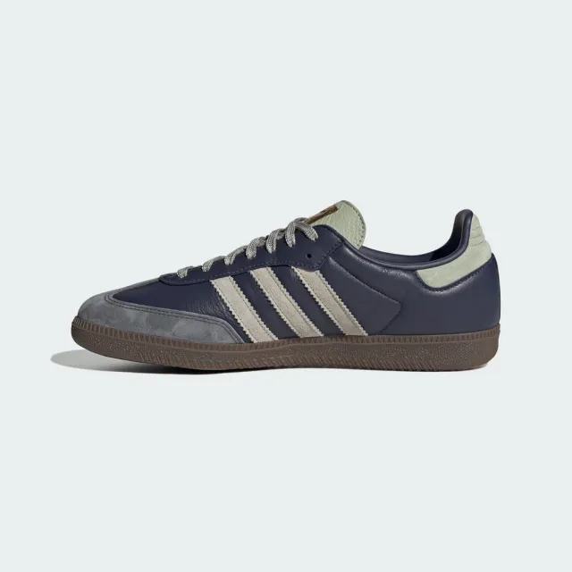 【adidas 愛迪達】愛迪達 Samba OG 男女 休閒鞋 德訓鞋 舒適 深藍 灰(KI8888)