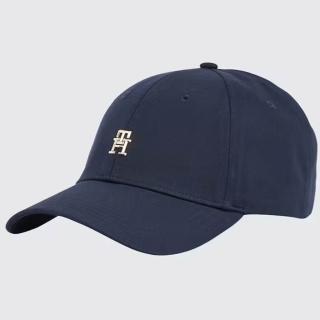 【TOMMY HILFIGER】重磅金屬logo棒球帽-深藍(老帽 經典款 可調式)