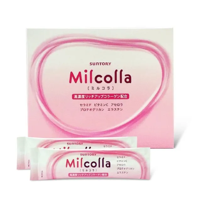 【Suntory 三得利】蜜露珂娜Milcolla膠原蛋白粉2盒(共60包)(_原廠購入有防偽標籤)