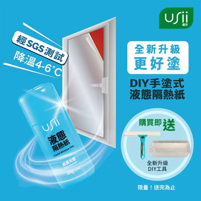 【USii 優系】居家型液態隔熱紙(高透光型)
