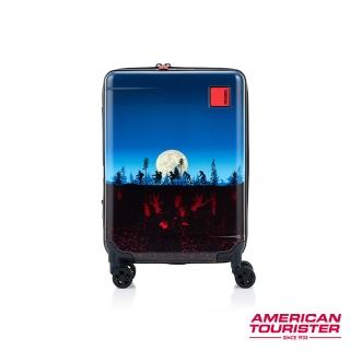 【AMERICAN TOURISTER 美國旅行者】STRANGER THINGS 怪奇物語聯名20吋可折疊 PC行李箱/登機箱(顛倒世界)