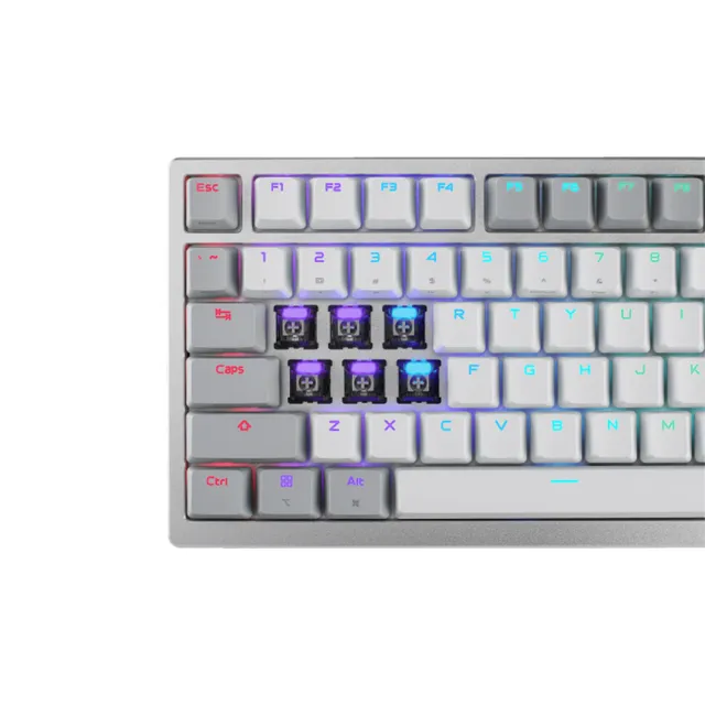 【ASUS 華碩】Azoth 96 HE Gaming Keyboard 無線電競鍵盤 - 白色(ROG HFX V2 磁性軸)