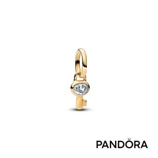 【Pandora 潘多拉】鑰匙迷你吊飾-飾品/情人節禮物/生日禮/鍍14k金