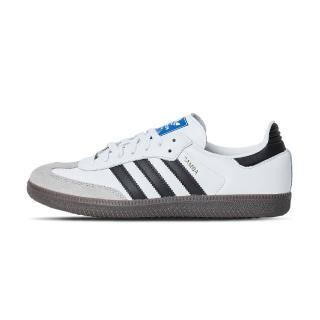 【adidas 愛迪達】Samba OG 男鞋 女鞋 白黑色 皮革 麂皮 焦糖底 森巴 復古 休閒鞋 B75806