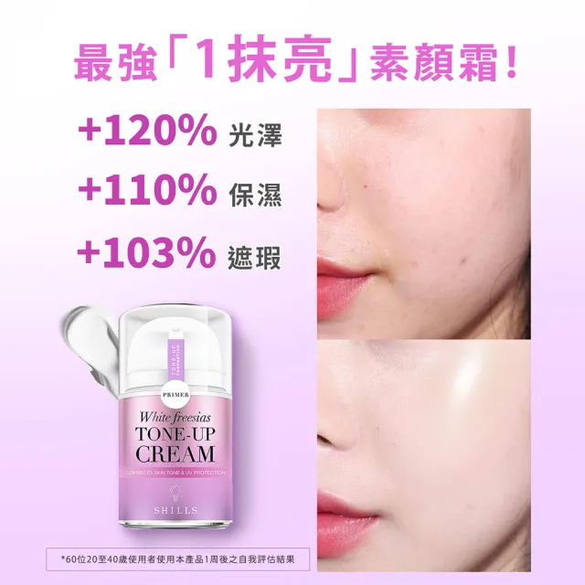 【SHILLS 舒兒絲】抗UV美白濾鏡小蒼蘭素顏霜＋仙氣濾鏡ＵＶ裸光小仙女素顏霜SPF50★★★