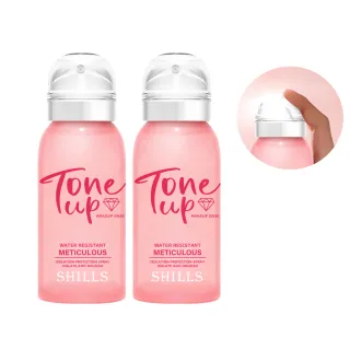 【SHILLS 舒兒絲】裸嫩光水漾素顏防曬噴霧2入(防曬SPF50★★★★/身體美白噴霧)