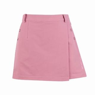 【PING】女款一片式蓄熱保暖高彈力褲裙-粉(吸濕排汗/GOLF/高爾夫短裙/RD25210-16)