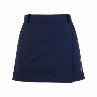 【PING】女款一片式蓄熱保暖高彈力褲裙-深藍(吸濕排汗/GOLF/高爾夫短裙/RD25210-58)