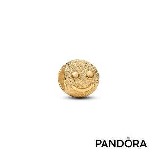 【Pandora 潘多拉】微笑霧金迷你串飾-飾品/情人節禮物/生日禮/鍍14k金