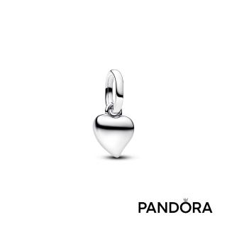 【Pandora 潘多拉】心型迷你吊飾-飾品/情人節禮物/生日禮/純銀