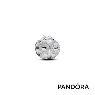 【Pandora 潘多拉】瓢蟲霧銀迷你串飾-飾品/情人節禮物/生日禮/純銀