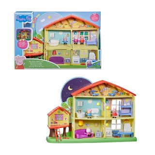 【Peppa Pig 粉紅豬】粉紅豬小妹溫馨之家豪華套裝(佩佩豬玩具屋配件組兒童禮物)
