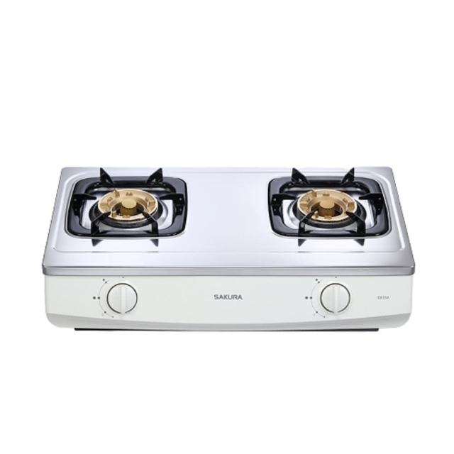 【SAKURA 櫻花】二口傳統安全台爐(G615A 原廠保固安裝服務)