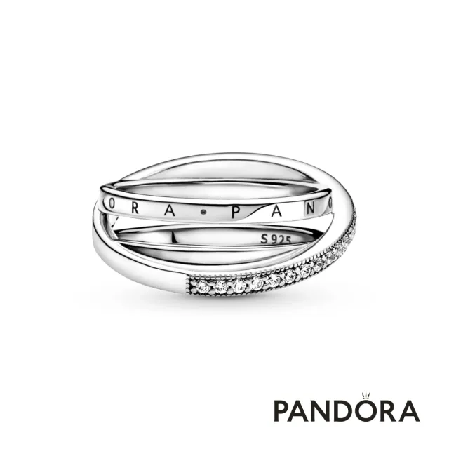 【Pandora 潘多拉】三環交織戒指