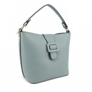 【LouiseC.】Tree House 高級自然甩紋牛皮皮帶釦多隔層手提斜背真皮包-雙背帶設計-6色(GC-FL81256)