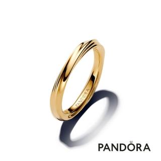 【Pandora 潘多拉】自然流沙旋紋戒指