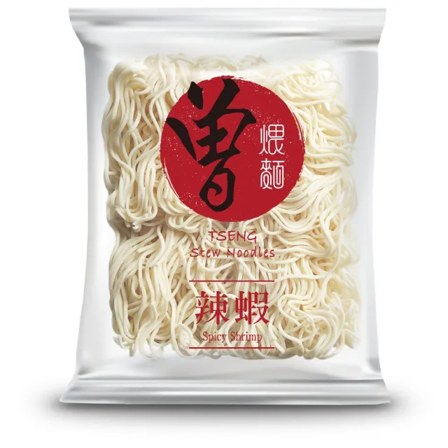 【曾拌麵】辣蝦湯麵/豚骨湯麵(1盒3入)