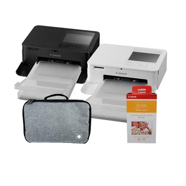 【Canon】SELPHY CP1500 熱昇華印相機|共162張專用相紙+收納包(公司貨)