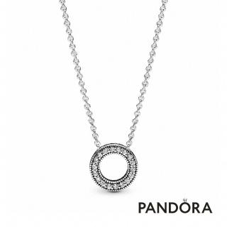 【Pandora 潘多拉】Pandora經典永恆鋯石吊墜項鏈