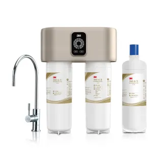【加碼送軟水濾心】3M X90-G 櫥下型極淨倍智雙效淨水器(強效除垢/0.2微米精細孔徑/DWS6000-ST升級款/安裝)