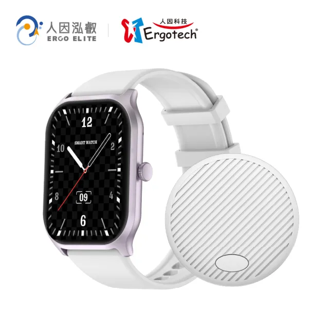 【Ergotech 人因科技】SW212 光脈IPS智慧腕錶+ SA120 雙系統藍牙定位器(智慧手錶/通話手錶/定位器)