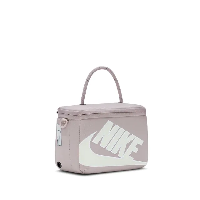 【NIKE 耐吉】斜背包 小包 運動包 迷你鞋盒 NK MINI SHOEBOX CROSSBODY 粉藕 FN3059-019