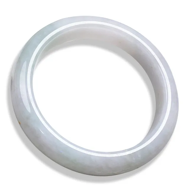 【玉我翡翠】翡翠手鐲 淡春彩撒紅翡平安鐲 手圍19mm M55853 緬甸翡翠(台灣權威認證證書/天然A貨翡翠)