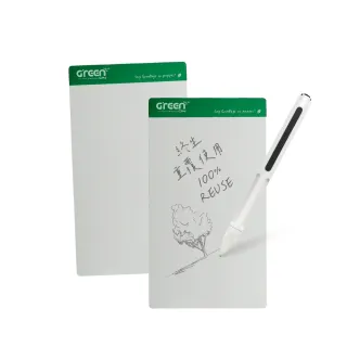 【Green Board 】7.2 吋磁性電紙板 MT7標準書寫組 - 綠色(0.5mm超薄軟性電子紙 局部清除手寫板)