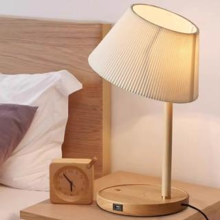 【諾必行】LED床頭燈 北歐床邊臺燈 客廳臺燈 書房燈 臥室燈 桌面氛圍燈 裝飾燈 按鈕開關/三色變光