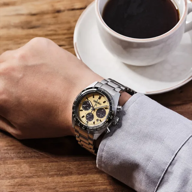 【SEIKO 精工】PROSPEX Speed Timer太陽能計時熊貓錶-39mm 送禮 禮物(V192-0AF0Y/SSC817P1)