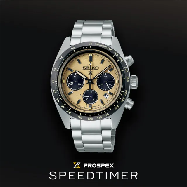 【SEIKO 精工】PROSPEX Speed Timer太陽能計時熊貓錶-39mm 送禮 禮物(V192-0AF0Y/SSC817P1)