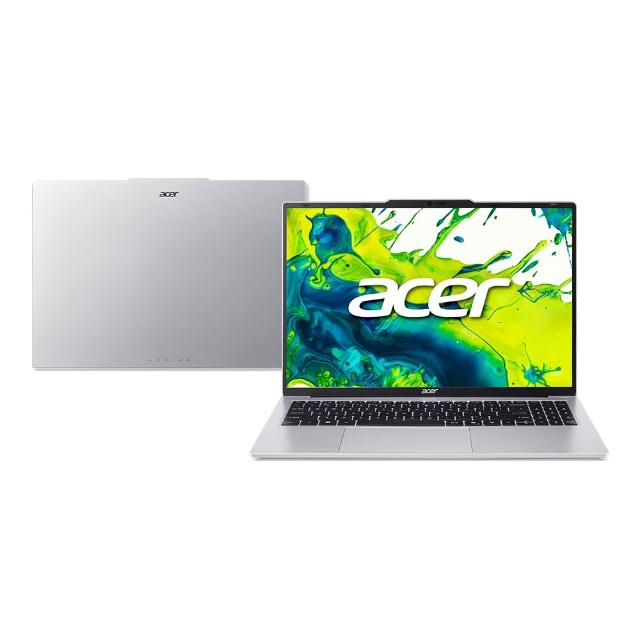 【Acer 宏碁】無線滑鼠組★16吋R5文書效能筆電(Aspire Lite/AL16-61P-R2P6/R5-8645HS/16G/512G/W11)