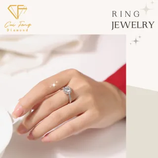 【CF Diamond】戒指 莫桑鑽《冰雪女王》(1克拉 七夕情人節 女戒 鑽戒 生日禮物 求婚)