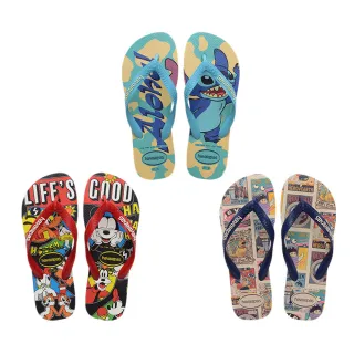 【havaianas 哈瓦仕】拖鞋 女鞋 男鞋 夾腳拖 迪士尼 米奇 唐老鴨 史迪奇 Top Disney 多款任選 4148941