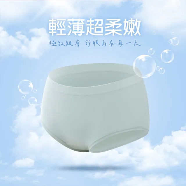 【蒂巴蕾】中腰 無縫抗菌內褲 桑蠶絲內褲 M號-XL號 (植物系桑蠶絲 舒適 透氣 柔絲 女內褲 包覆內褲)