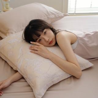 【翔仔居家】100%萊賽爾 60支天絲 床包+枕套-3件組-韶光(雙人/雙人床包/天絲床包/萊賽爾天絲)