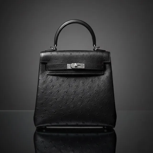西班牙DMOM南非鴕鳥皮多用凱莉包