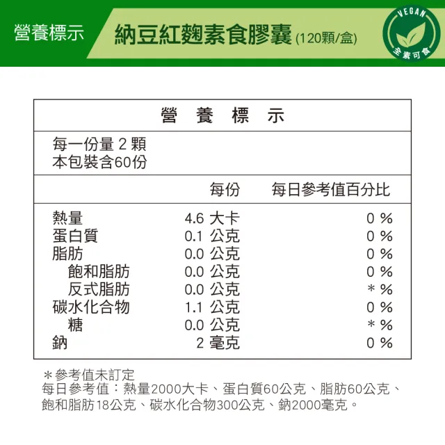 【威瑪舒培】納豆紅麴素食膠囊_一入(共120顆_全素_納豆酵素3600FU.8mg紅麴菌素_循利寧)