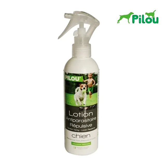 【Pilou 法國皮樂】第二代加強非藥用防蚤蝨噴劑-犬用 250ml