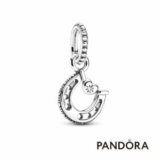 【Pandora 潘多拉】幸運馬蹄鐵吊飾-飾品/情人節禮物/生日禮/純銀