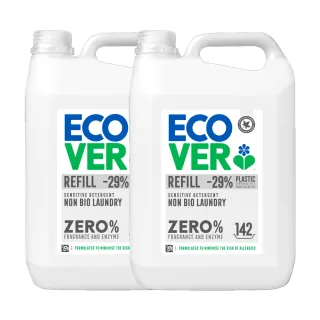 【ECOVER 宜珂】無添加ZERO 親膚低敏洗衣精(5000mlx2)