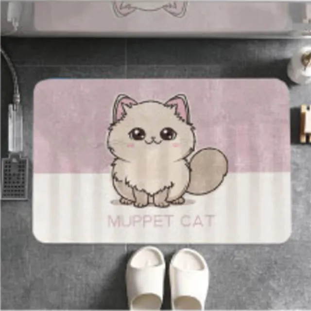 【嵐楓居家】4入奈米絨面軟式硅藻土吸水止滑地墊(踏墊/浴室.廚房地墊/速乾)