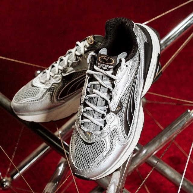 【PUMA官方旗艦】Fade NITRO™ LS 休閒運動鞋 HYROX同款 男女共同 40620304(男鞋 女鞋 休閒鞋  銀色)