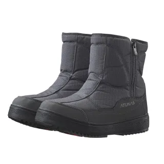 【ATUNAS 歐都納】男款雪地漫步防水刷毛中筒雪靴(A1GCGZ04M灰/鞋底雙冰爪/賞雪/滑雪/休閒旅遊)
