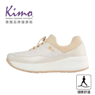 【Kimo】專利足弓支撐-蕾絲舒適健康鞋 女鞋 (氣質奶油杏 KBEWF160090)
