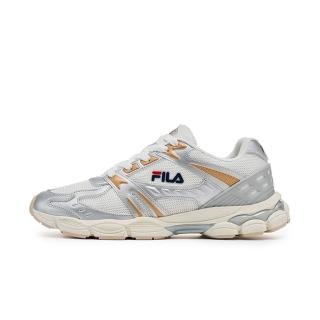 【FILA】Olympian 男 運動休閒鞋 舒適 米 銀(1-J310A-183)