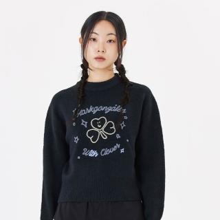 【Mark Gonzales】女裝 CLUV 針織衫 - 深藍色