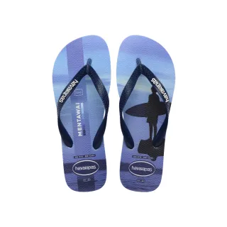 【havaianas 哈瓦仕】拖鞋 男鞋 夾腳拖 衝浪 Top Surfer I 藍黑 4149971-1056M (哈瓦士)