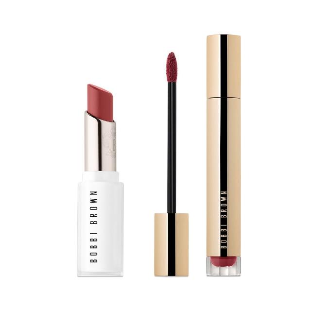 【Bobbi Brown 芭比波朗】雲朵水唇膏雙星(晶鑽釉光水唇膏+柔霧雲朵唇霜)